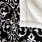Hastings Home Hastings Home Fleece Sherpa Blanket Throw - Black/White 708814OTR - alternate 3